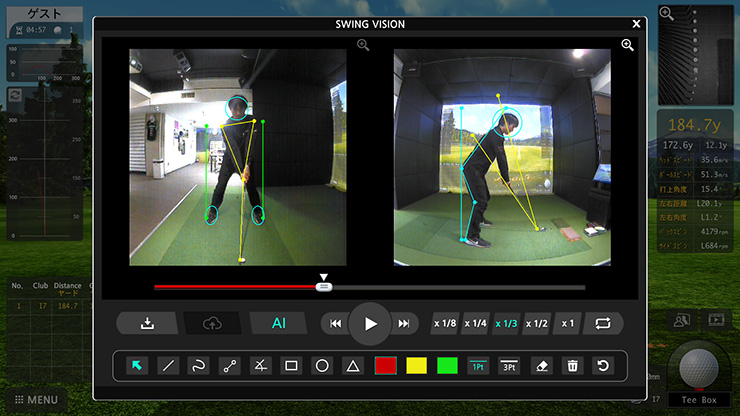 全打席に高性能の最新シュミレーターを設置！！